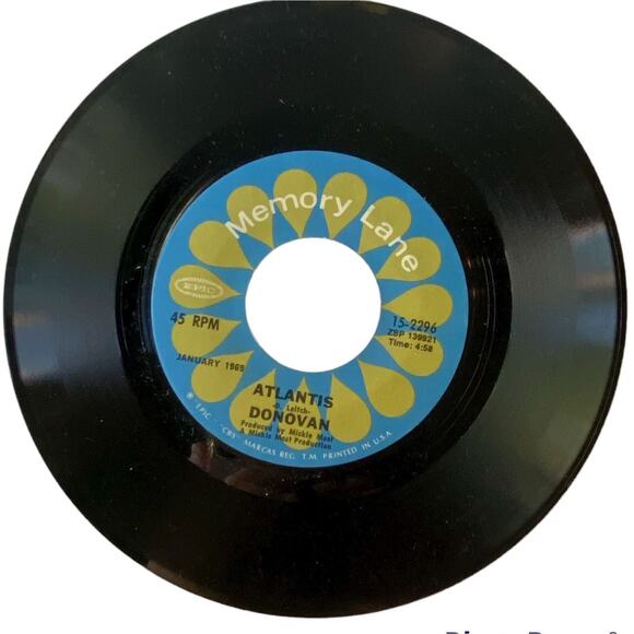 Donovan To Susan On The West Coast Waiting Atlantis 7 in Vinyl 1975 Epic Reissue - Picture 6 of 7